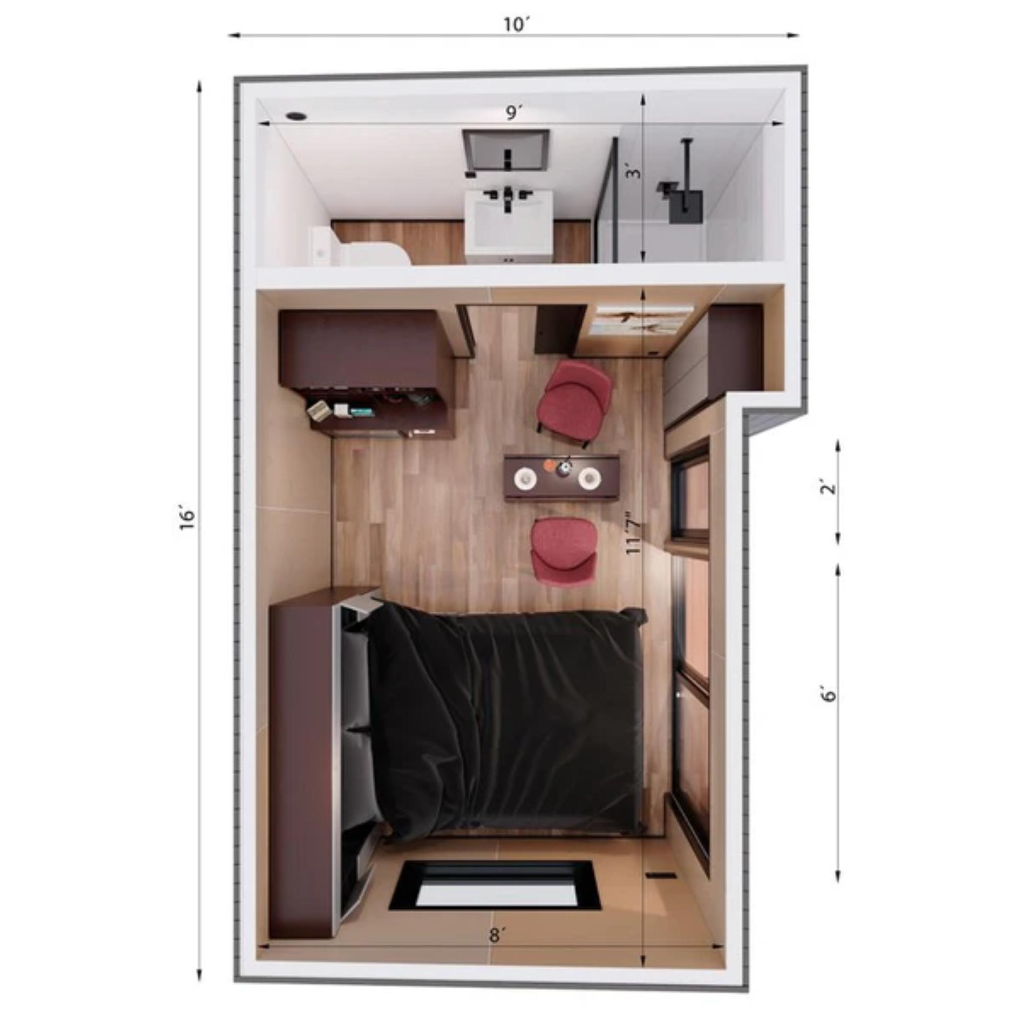 Mini-O Turnkey Outdoor Pod - The Sixteen BnB Pod