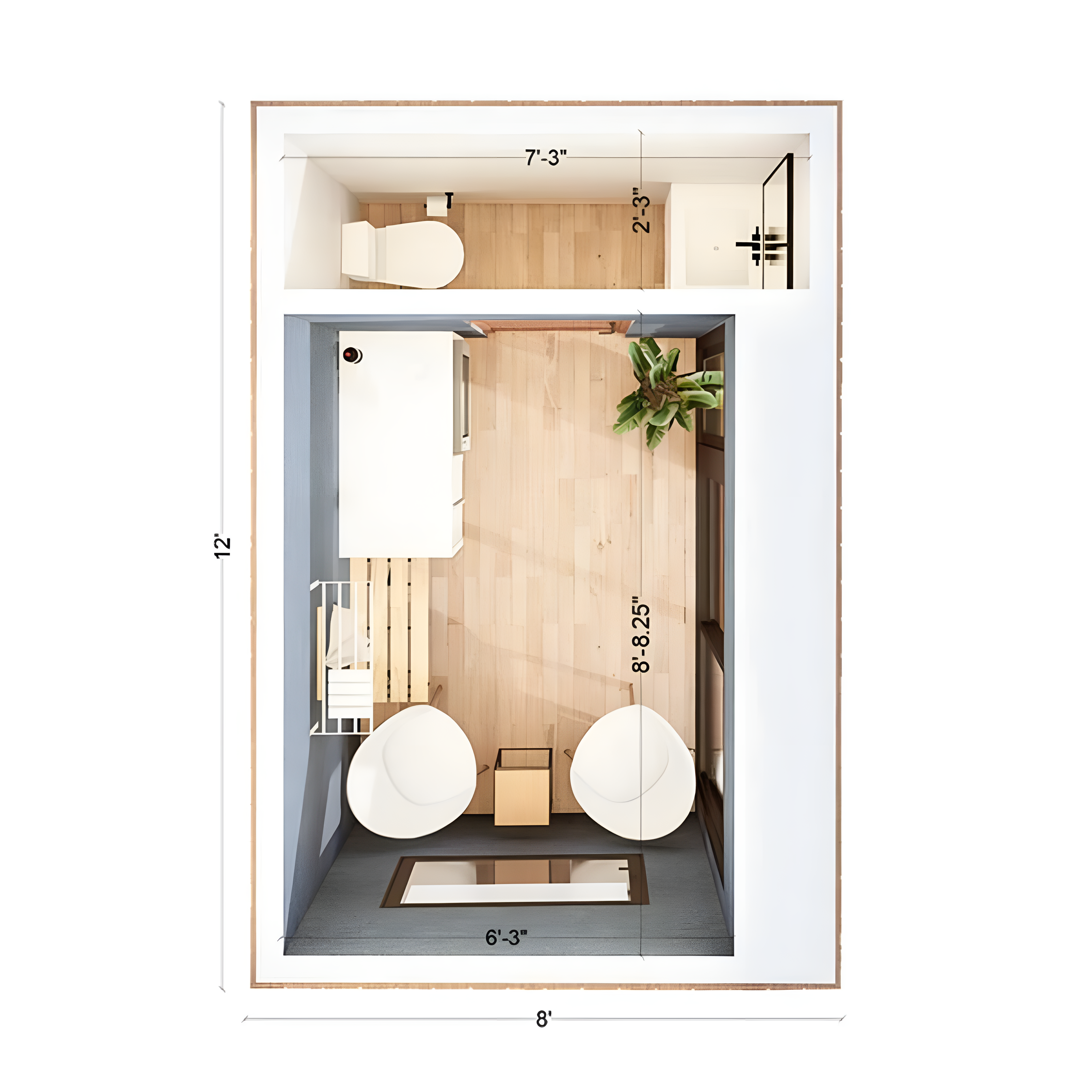 Mini-O Turnkey Outdoor Pod - The Twelve Pod with Trailer